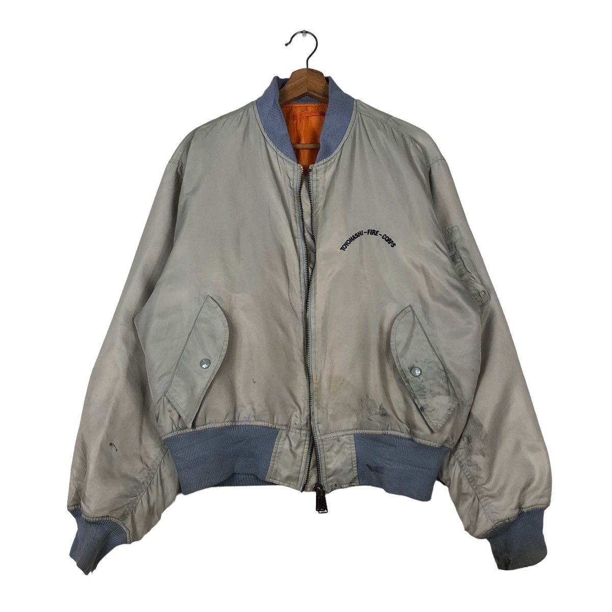 Japanese Brand 🔥Vtg Riot Riot Bomber Jacket Reversible Fly Toyohashi Fire Size US M / EU 48-50 / 2 - 1 Thumbnail