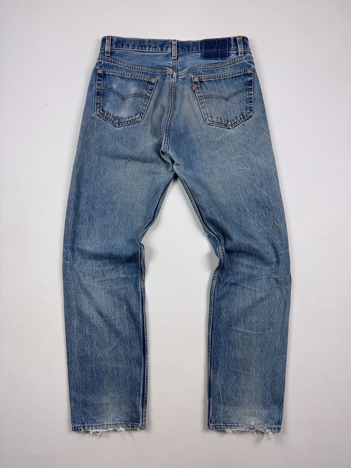 Levi's 90’s Vintage Distressed Levi’s 501 Washed Denim USA Jeans Size US 36 / EU 52 - 14 Thumbnail
