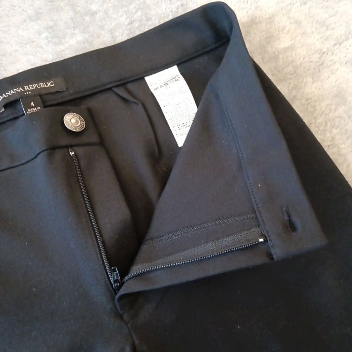 Banana Republic Banana Republic Pants Womens Size 4 Black Ankle Skinny Stretch 28x28 Mid Rise Size 27" / US 4 / IT 40 - 4 Thumbnail