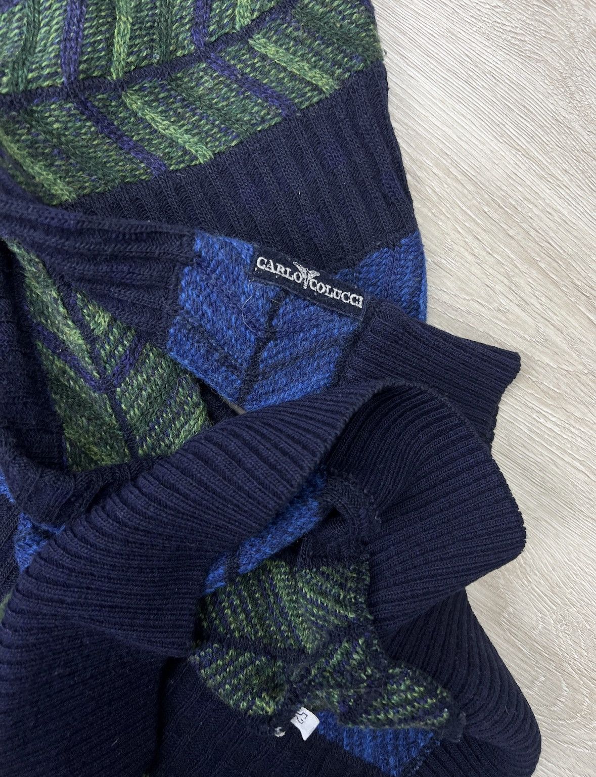 Vintage Carlo Colucci Vintage Wool Knitwear Sweater Coogi Style Size US L / EU 52-54 / 3 - 5 Thumbnail