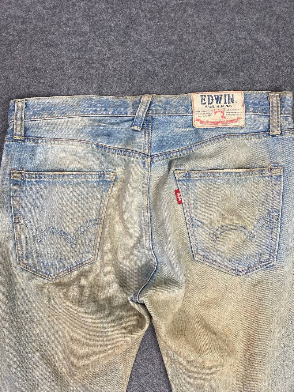 Edwin vintage edwin japan rusty distressed denim nice design Size US 36 / EU 52 - 3 Thumbnail