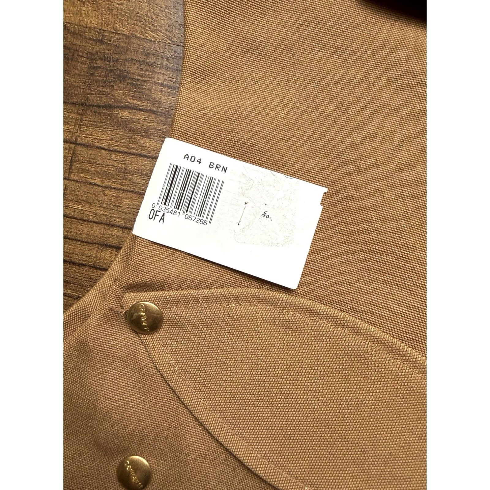 Carhartt VINTAGE Carhartt Hood Shirt 6QLH Brown Snap On Red Quilt Lined with Face Guard One Size Mens Size US M / EU 48-50 / 2 - 3 Thumbnail
