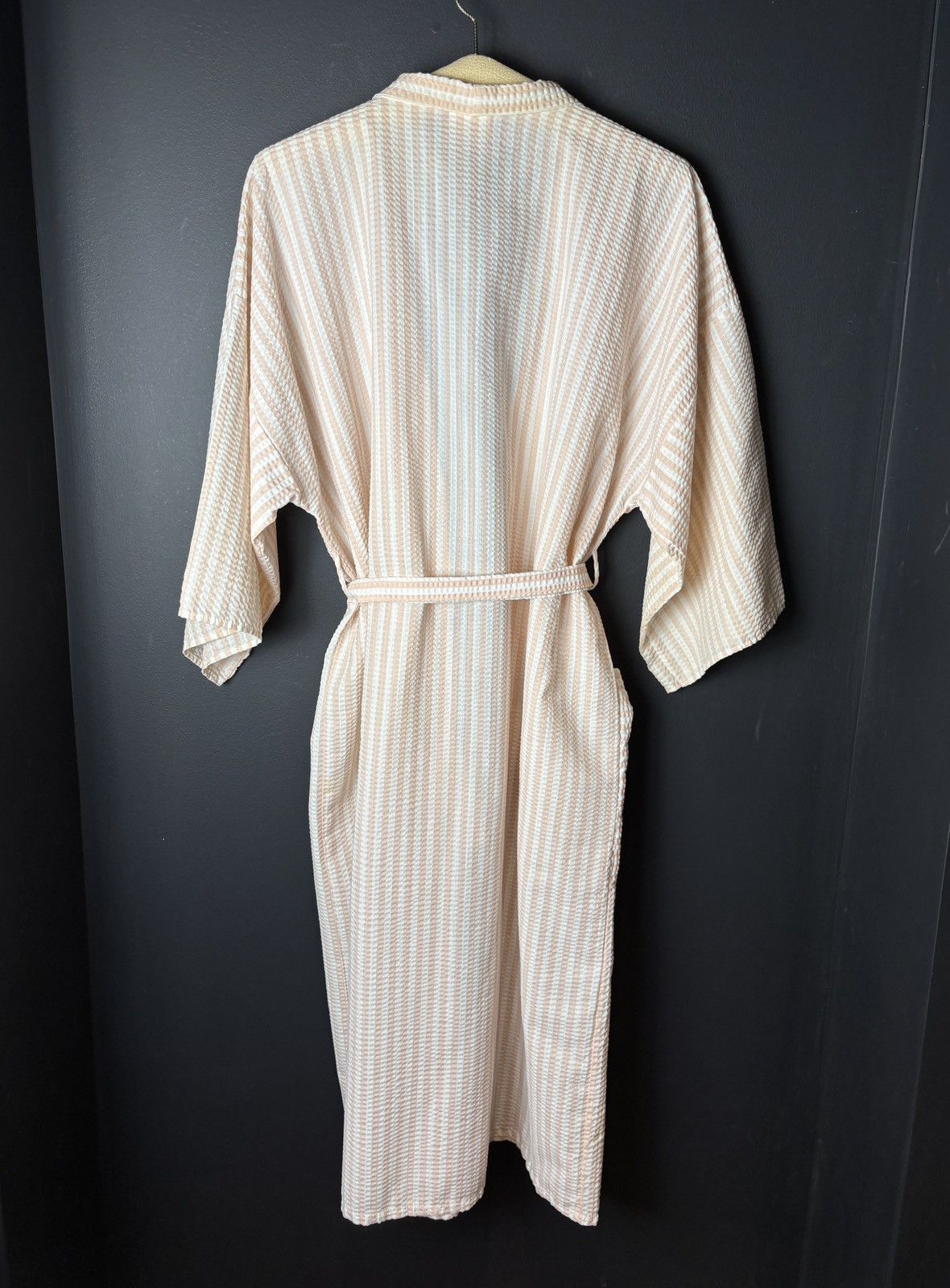 Sears Vintage Sears Robe Plisse Textured Pucker Striped Bath Sleep Size M / US 6-8 / IT 42-44 - 3 Thumbnail
