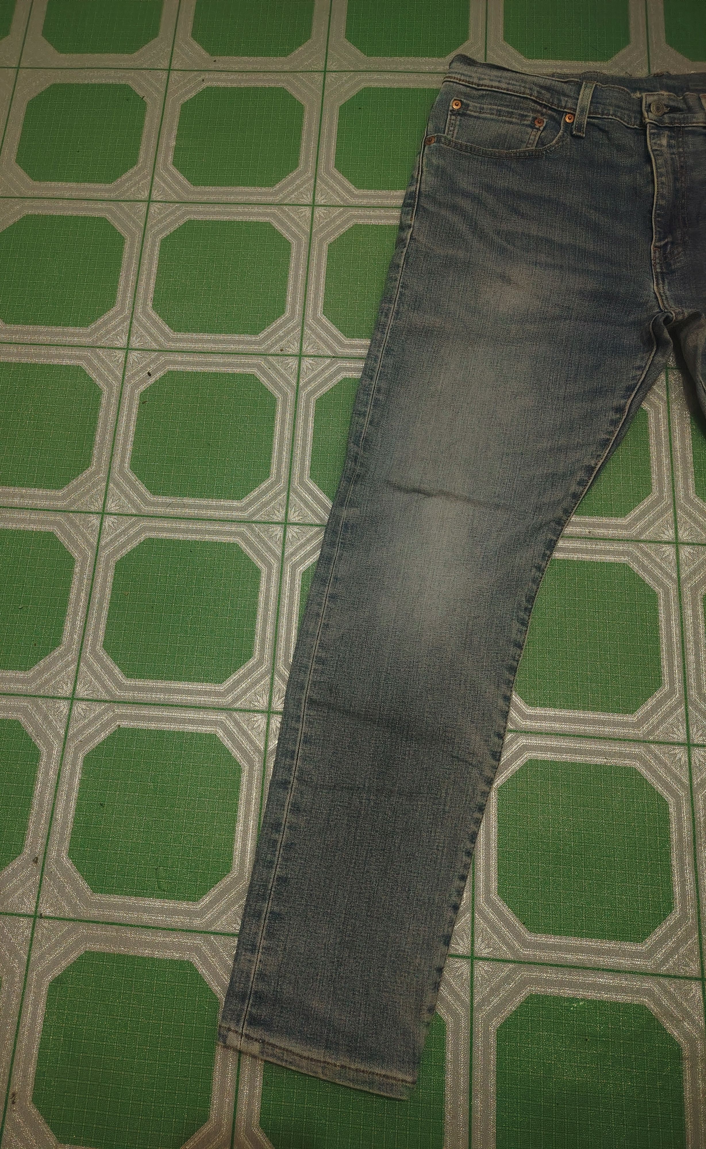 Levi's Distressed Thrashed Levi's 512 Big E Stretch Jeans Size US 34 / EU 50 - 4 Thumbnail