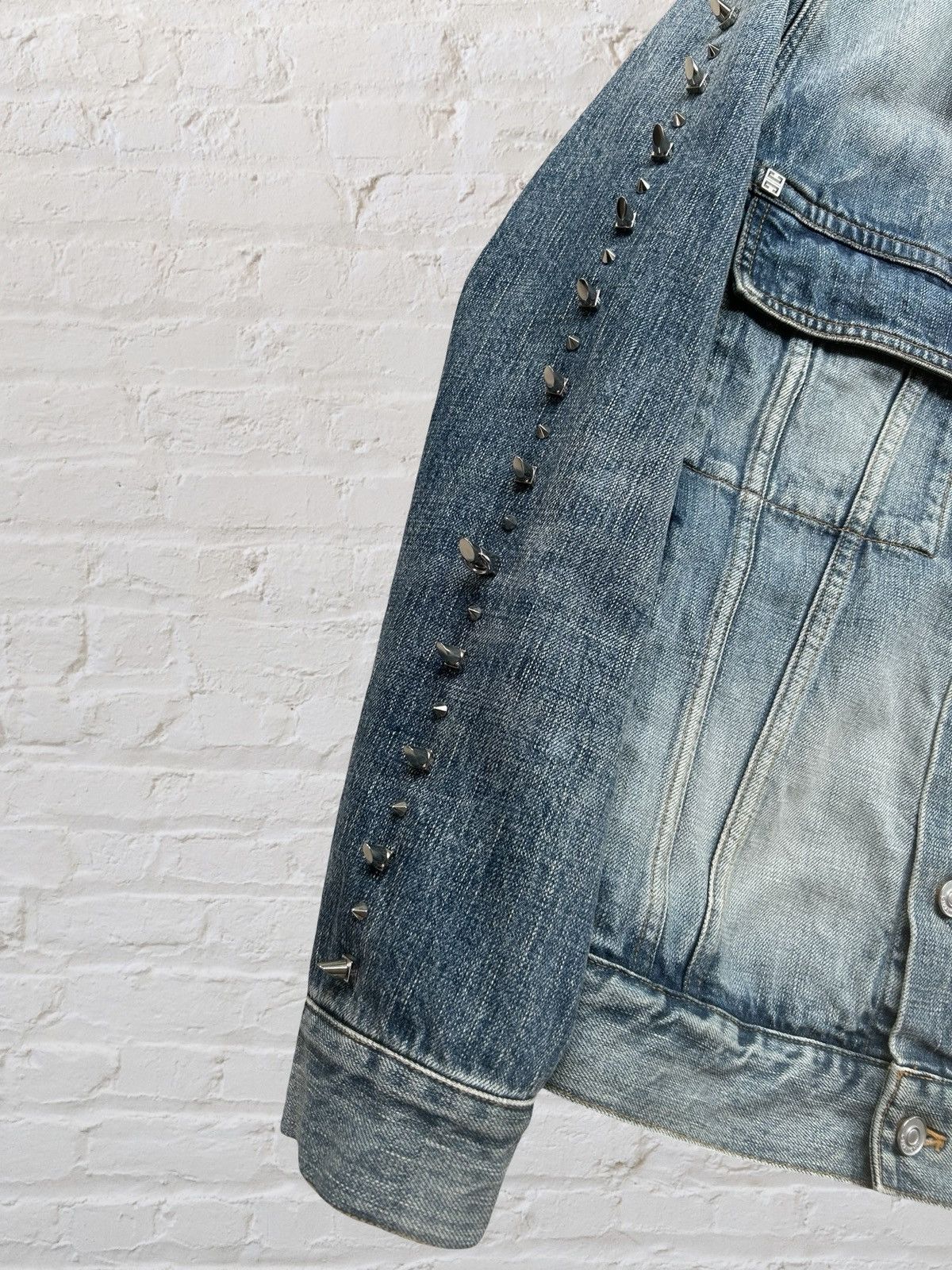 Givenchy GIVENCHY Studded Denim Jacket by Matthew M. Williams S Size US S / EU 44-46 / 1 - 8 Thumbnail