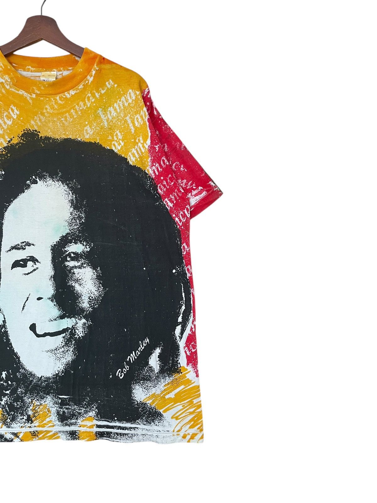 Band Tees × Vintage Vintage Bootleg Singer Bob Marley T-shirt 2000s Size US XL / EU 56 / 4 - 4 Thumbnail