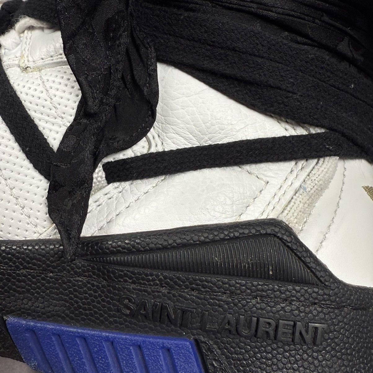 Saint Laurent Paris Saint Laurent Smith Grained Leather ‘White/Black’ Shoes Size US 9.5 / EU 42-43 - 5 Thumbnail