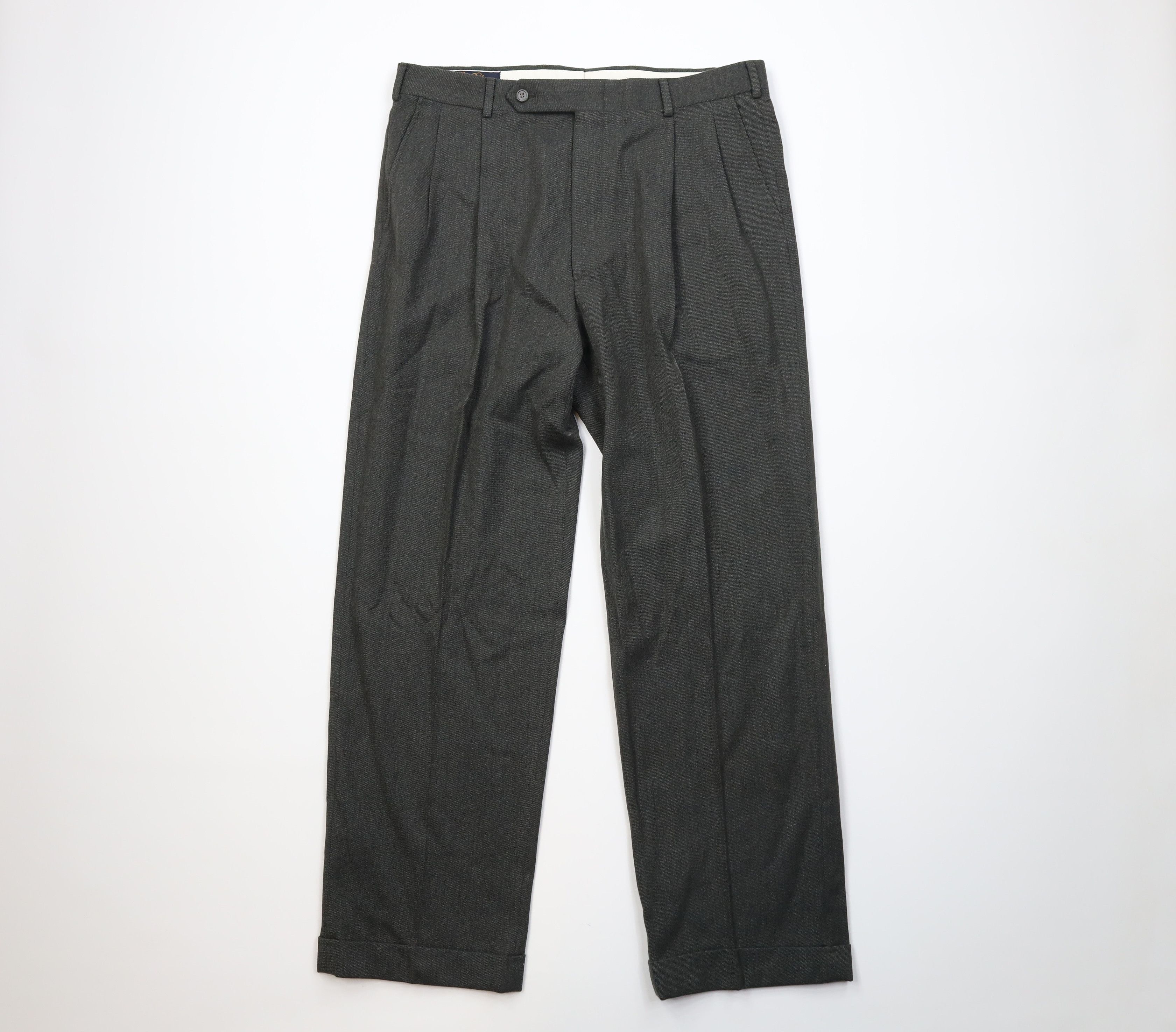 Vintage 60s 70s Brooks Brothers Whipcord Wide Leg Pants USA