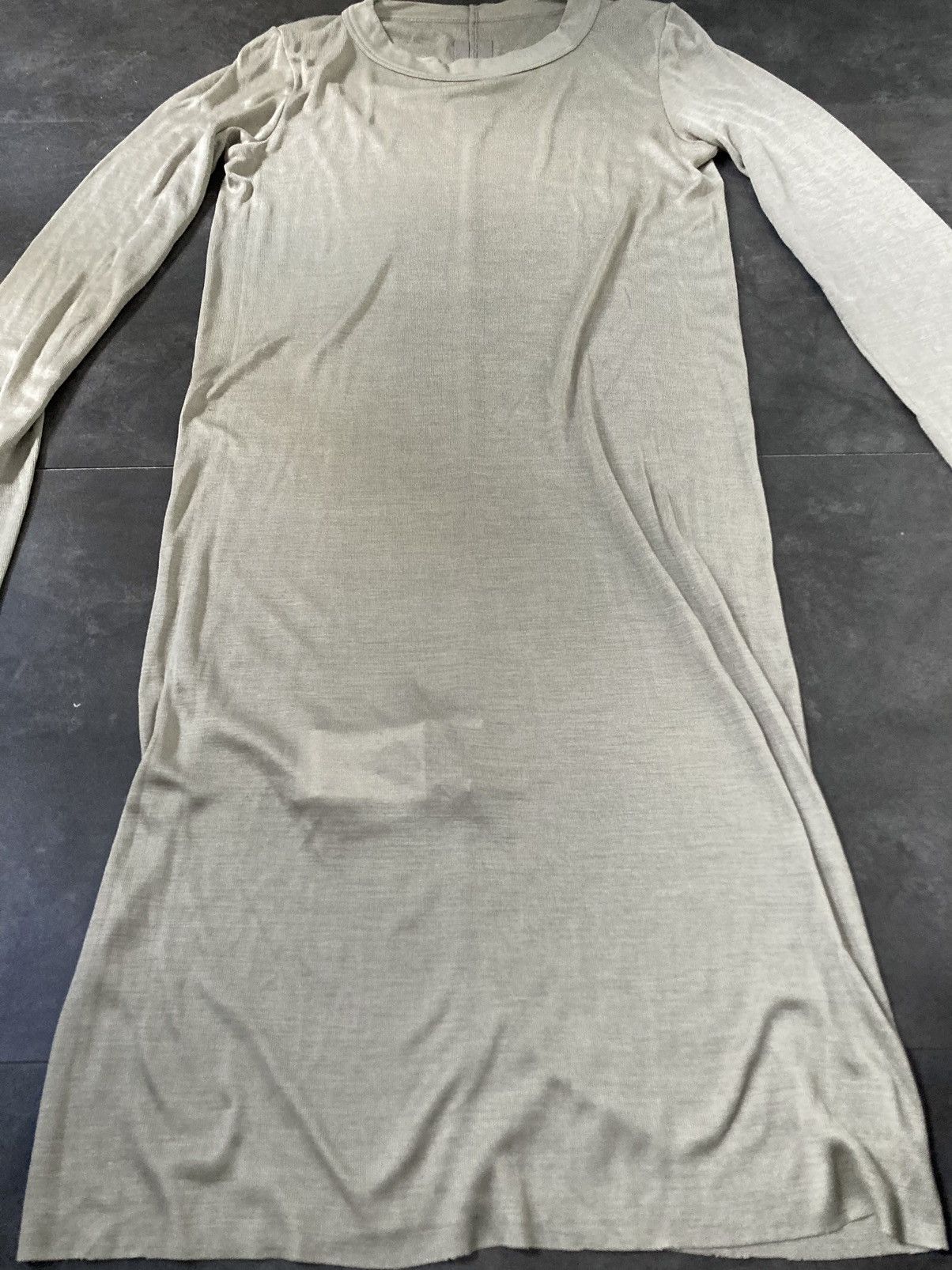 Rick Owens F/W 15 "SPHINX" Sample Silk Longsleeve Second Skin T-Shirt Size US M / EU 48-50 / 2 - 2 Thumbnail