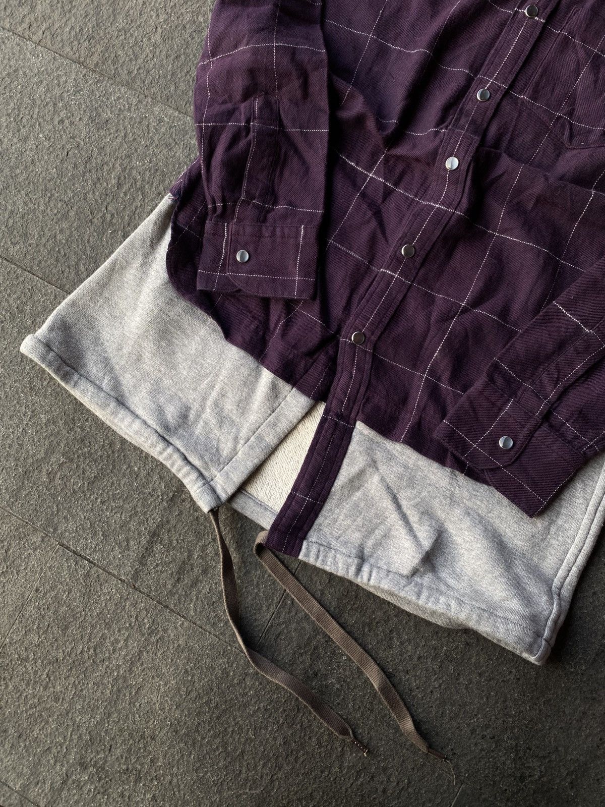 Maison MIHARA YASUHIRO 💸BINDING OFFER💸 MIHARA YASUHIRO UNIQUE COMBINED FLANNELSHIRT Size US M / EU 48-50 / 2 - 6 Thumbnail