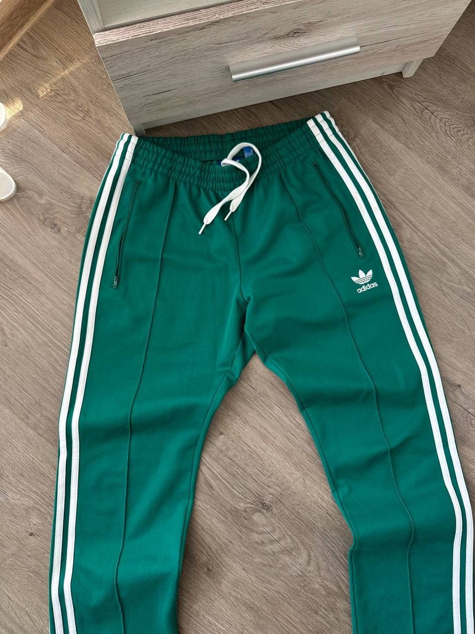 Adidas × Vintage Vintage Adidas Wide Y2K Sportswear Green Pants Size 27" / US 4 / IT 40 - 13 Thumbnail