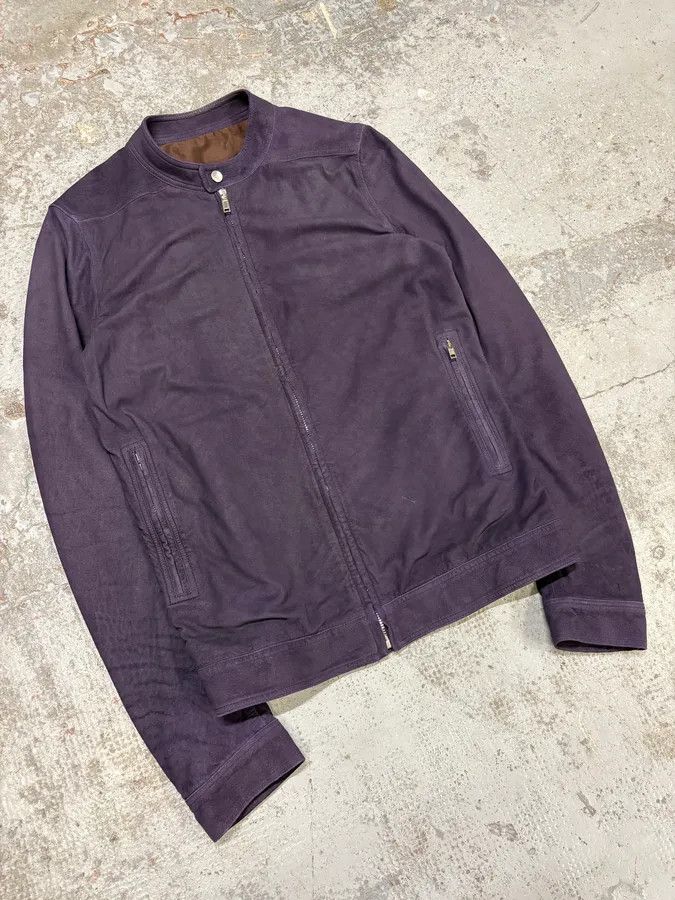 Rick Owens Rick Owens Purple Suede Leather Jacket Size US M / EU 48-50 / 2 - 4 Thumbnail