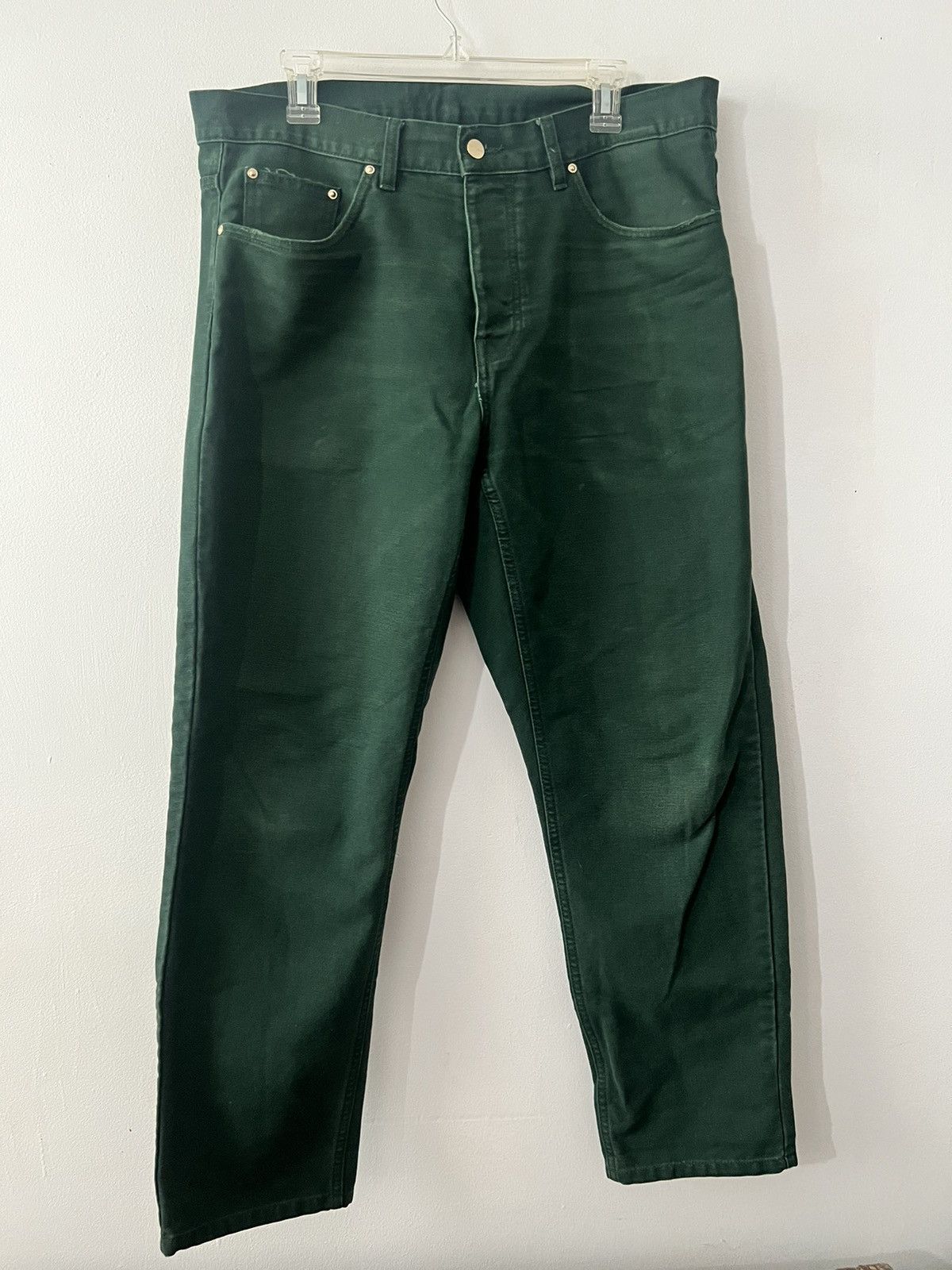 image of Carhartt Wip Newel Pants Green, Men's (Size 34)