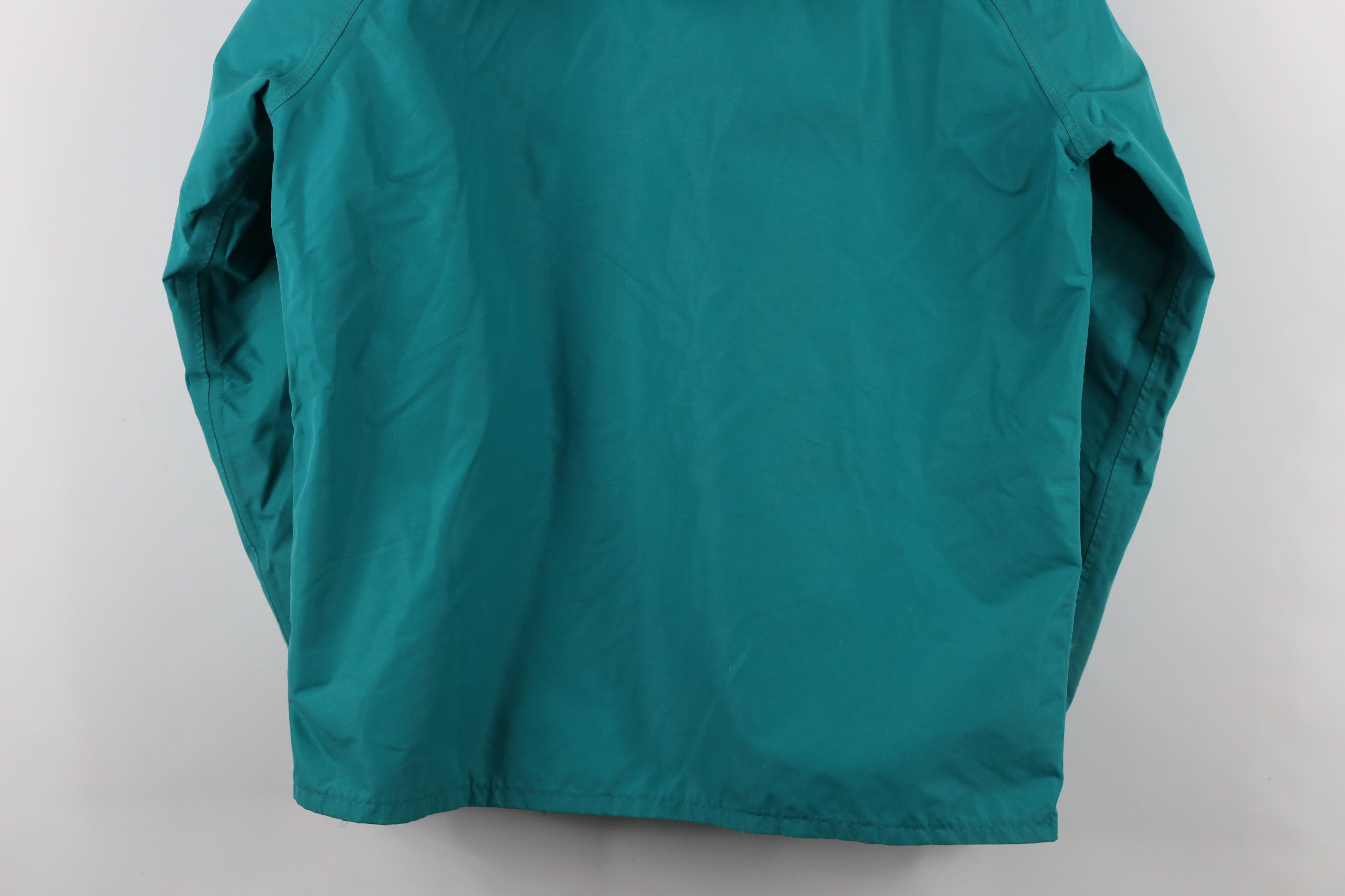 Cabelas × Vintage Vintage 80s 90s Cabelas Hooded Rain Jacket Teal USA Size US M / EU 48-50 / 2 - 13 Thumbnail