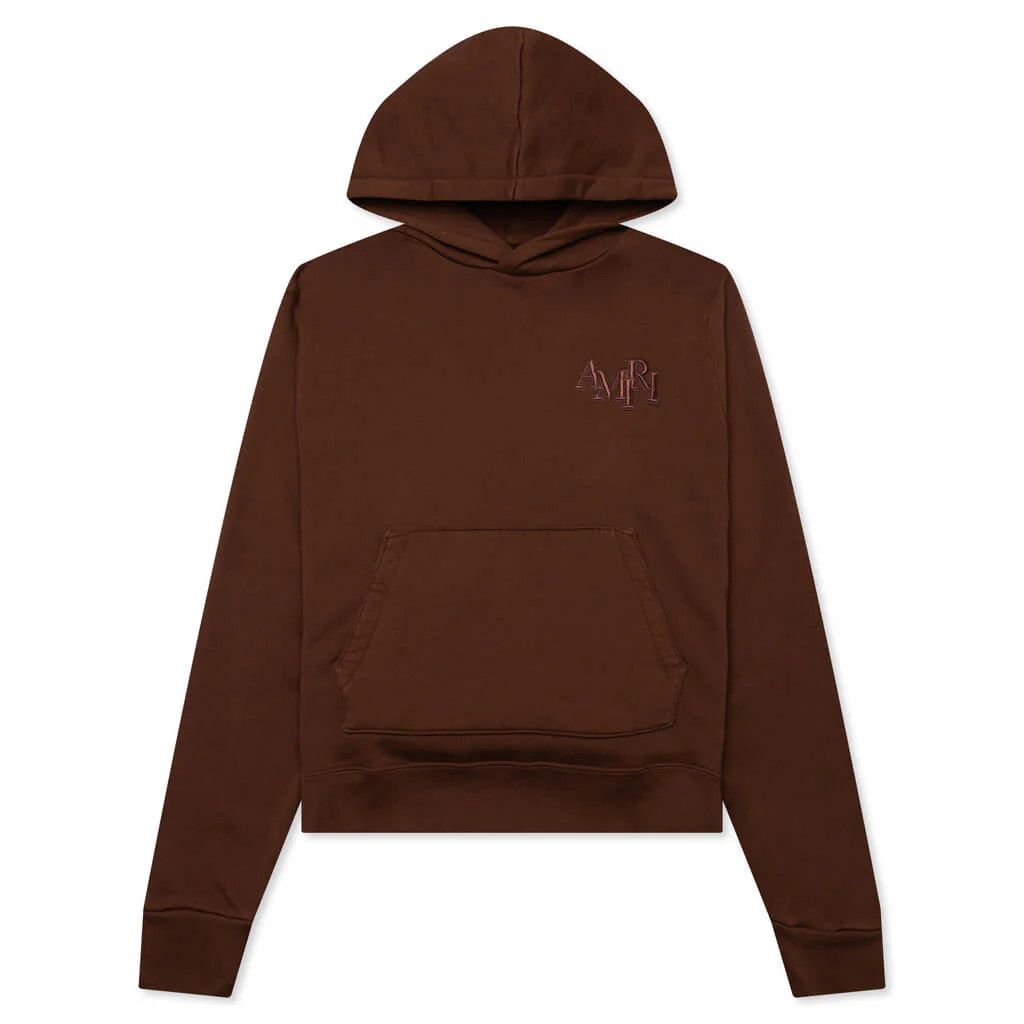 Amiri o1w1db10125 Staggered Hoodie in Brown Size US L / EU 52-54 / 3 - 1 Thumbnail