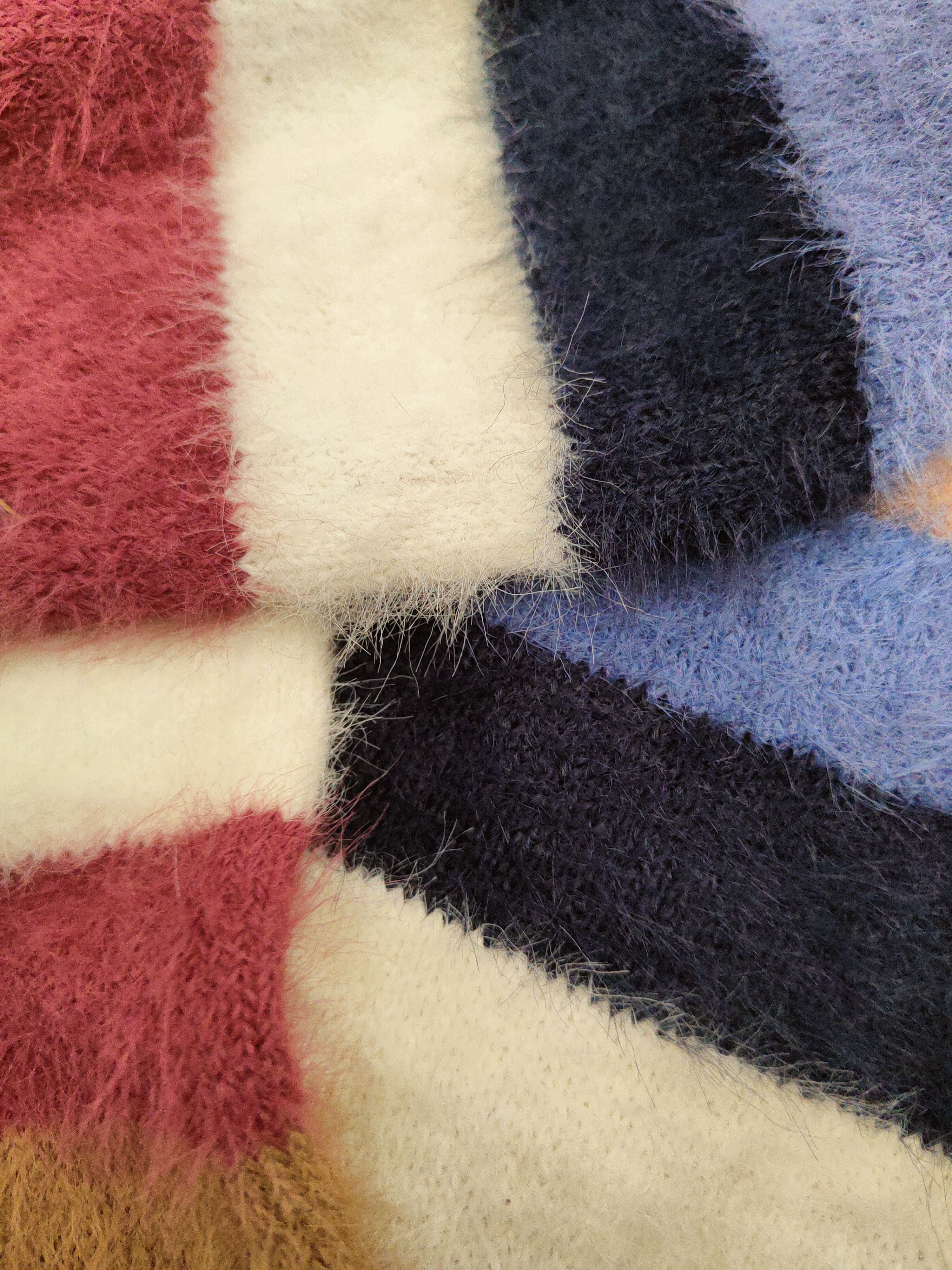 Japanese Brand DL Anap mimpi Mix color Fur Mohair Knitwear #46-990 Size M / US 6-8 / IT 42-44 - 11 Thumbnail