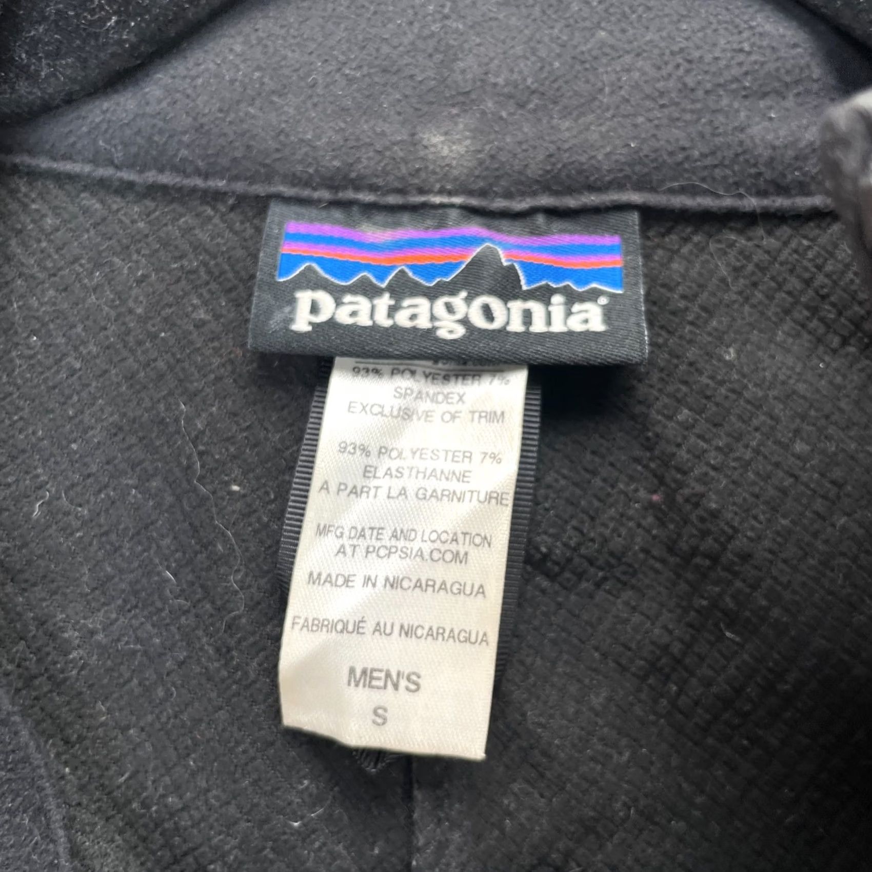 Patagonia Patagonia Jacket Mens Small Black Adze Microfleece Lined Full Zip Size US S / EU 44-46 / 1 - 5 Thumbnail
