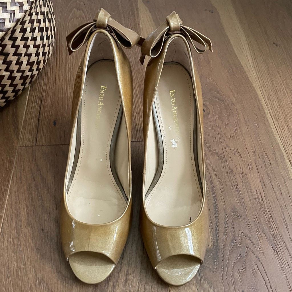 Other Enzo Angiolini Eamistle Natural Nude Champagne Patent Leathe Size US 10 / IT 40 - 4 Thumbnail