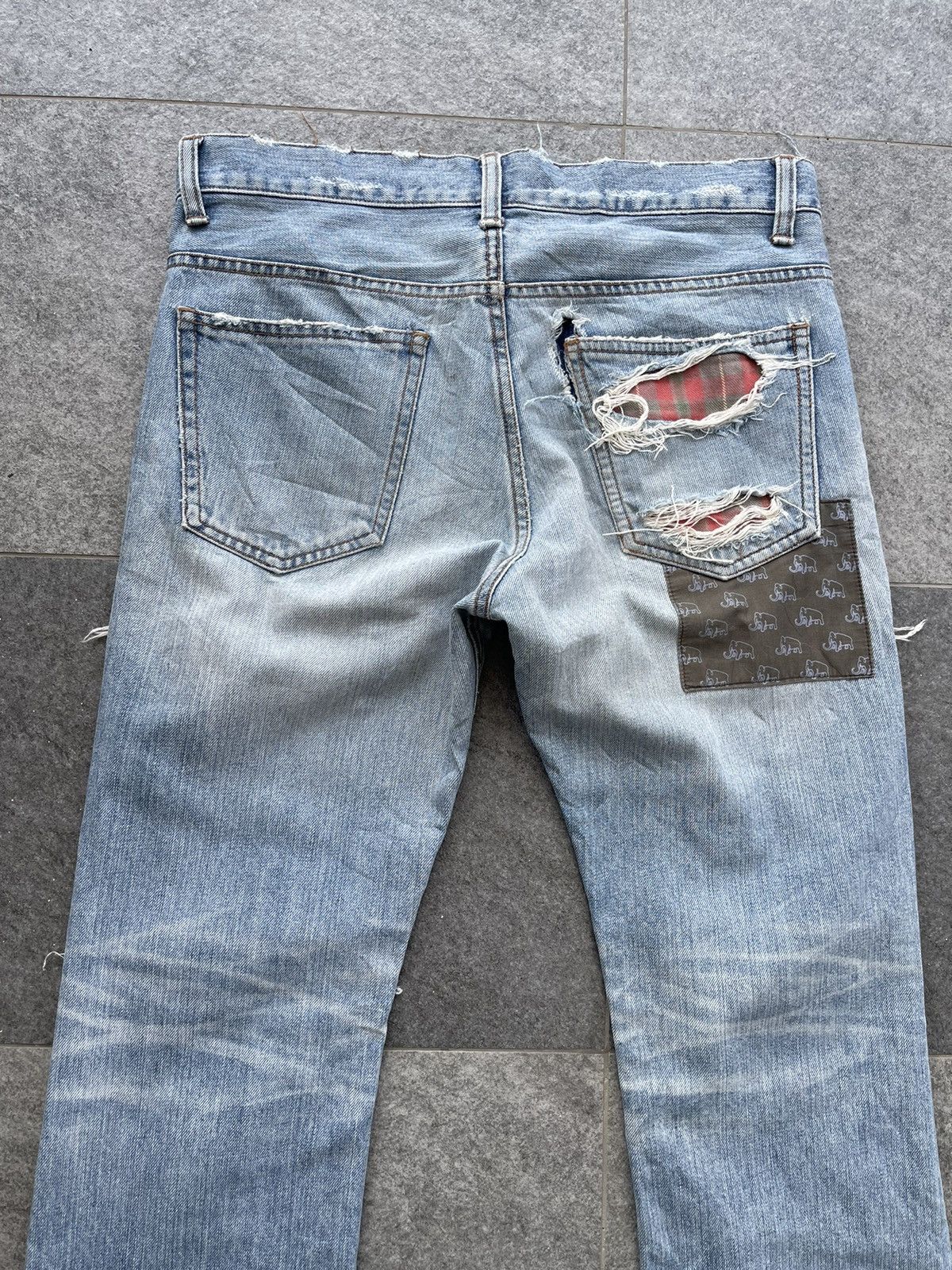 Japanese Brand Vintage Unbrand Distressed Denim Size US 32 / EU 48 - 4 Thumbnail