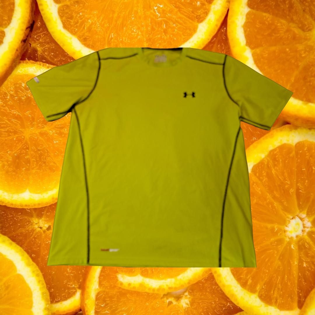 Under Armour Under Armour Yellow Fitted HeatGear Shirt XL Size US XL / EU 56 / 4 - 1 Thumbnail