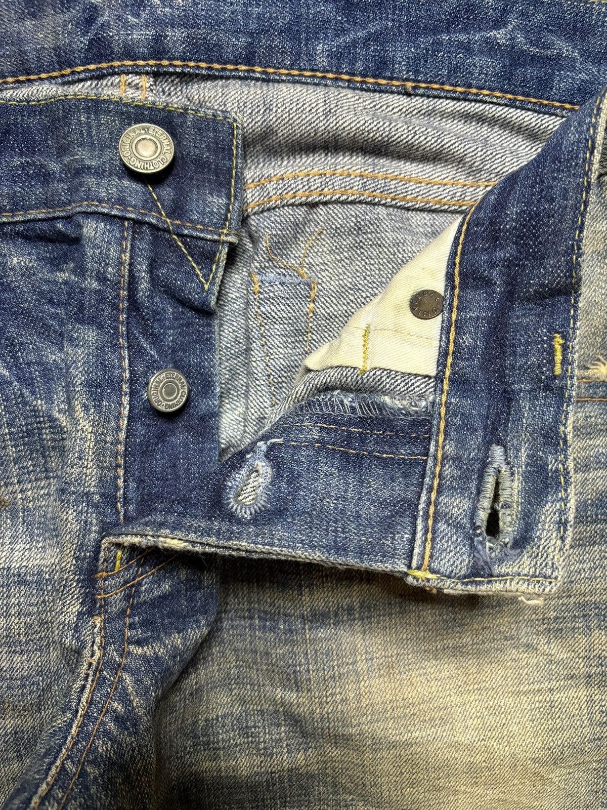 Eternal × Japanese Brand Vintage Japanese Eternal Mud Wash Distressed Loose Jeans Size US 28 / EU 44 - 3 Thumbnail