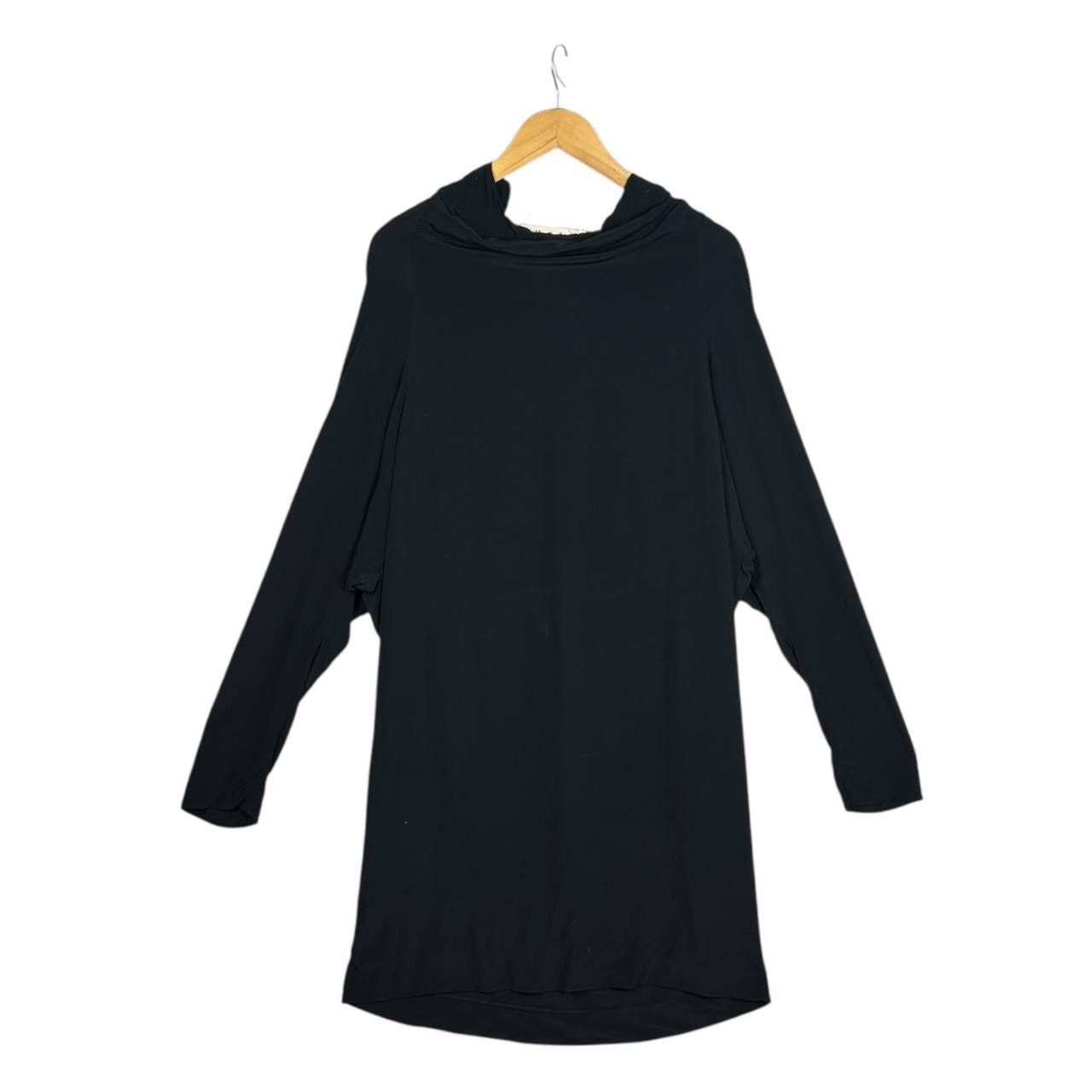 Marni Marni Black Draped Viscose Mini Dress, IT 44, 2010s Vintage Size M / US 6-8 / IT 42-44 - 4 Thumbnail