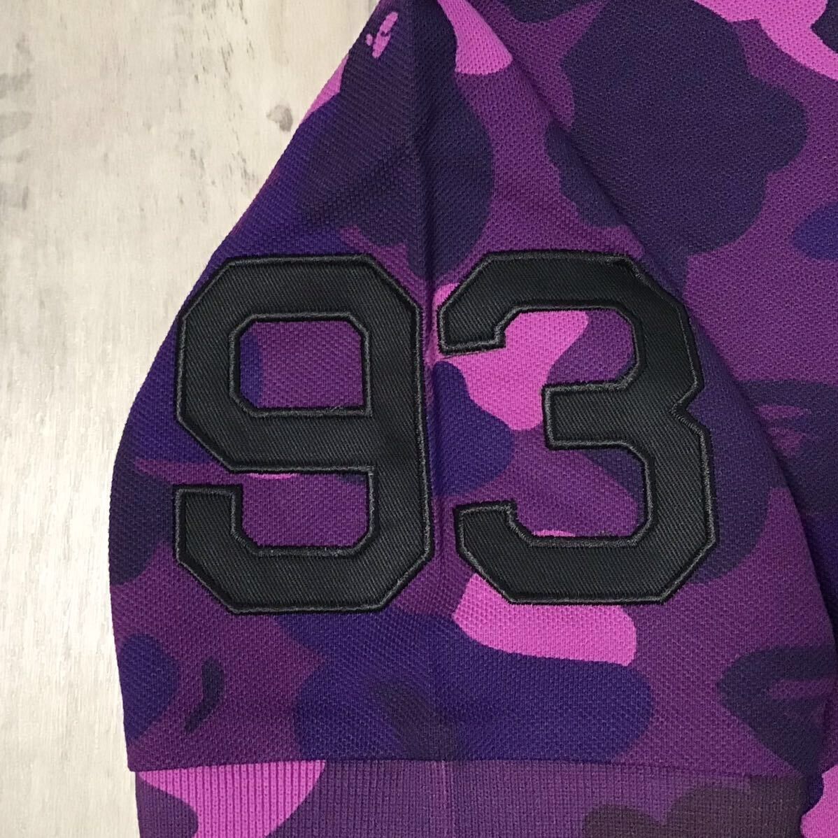 Bape BAPE Purple camo APE HEAD LOGO polo shirt a bathing ape Size US M / EU 48-50 / 2 - 3 Thumbnail
