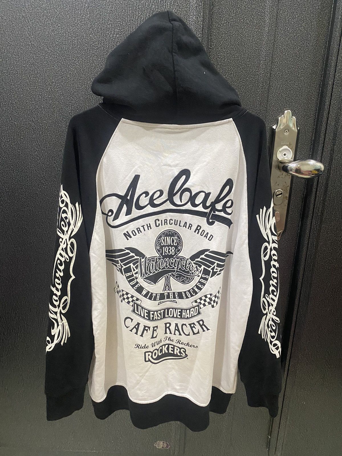 Vintage Ace Cafe London Motorcycle Hoodie Size US XXL / EU 58 / 5 - 2 Thumbnail