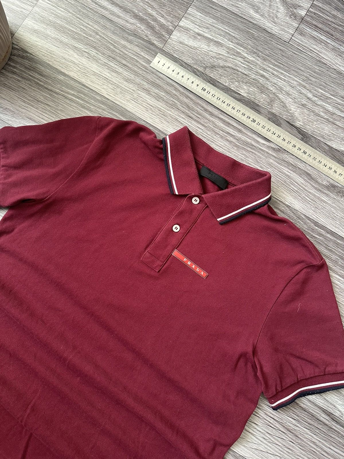Prada Prada Milano Red Burgundy Polo T shirt Red Tab size M hype Size US M / EU 48-50 / 2 - 3 Thumbnail