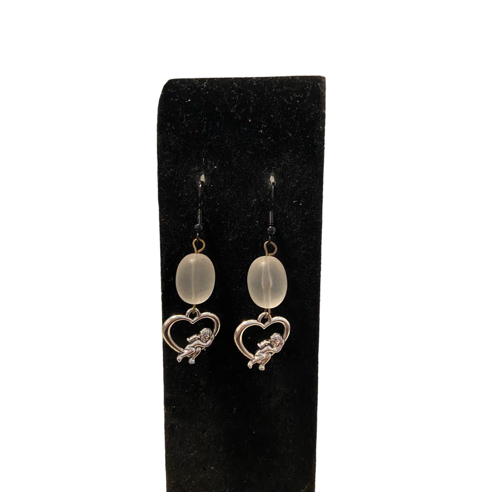 Handmade heart earrings Size ONE SIZE - 1 Thumbnail