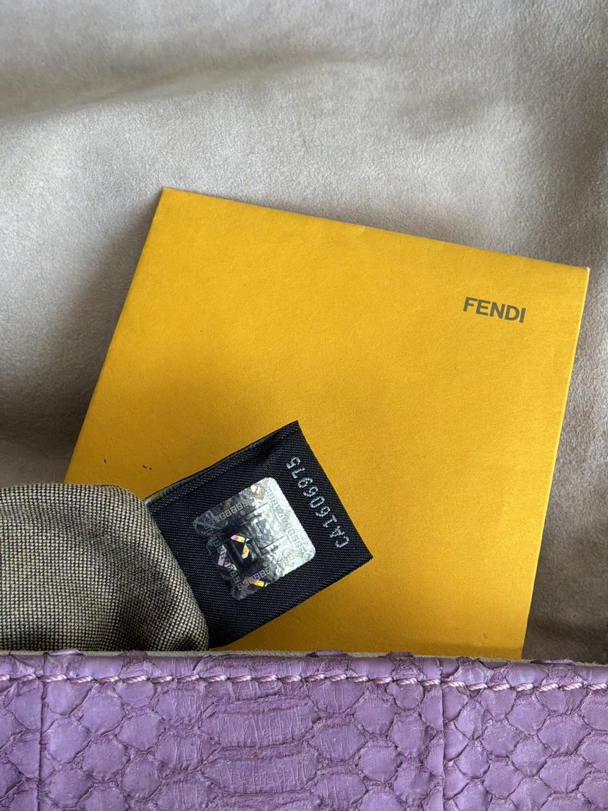 Fendi Fendi - Large Mamma Baguette - Python Leather Shoulder Bag Size ONE SIZE - 20 Thumbnail