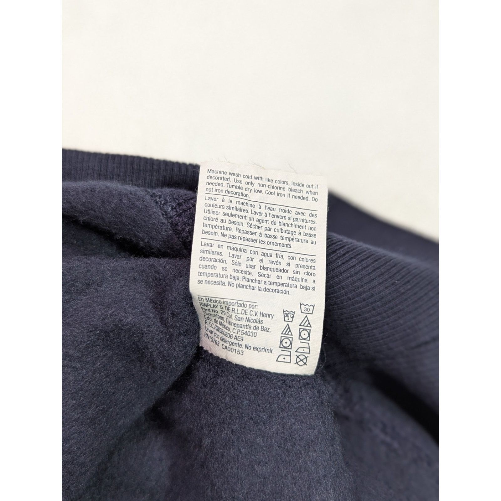 Champion Champion Script All-Over Print Navy Crewneck Sweatshirt 2XL Size US XXL / EU 58 / 5 - 12 Thumbnail
