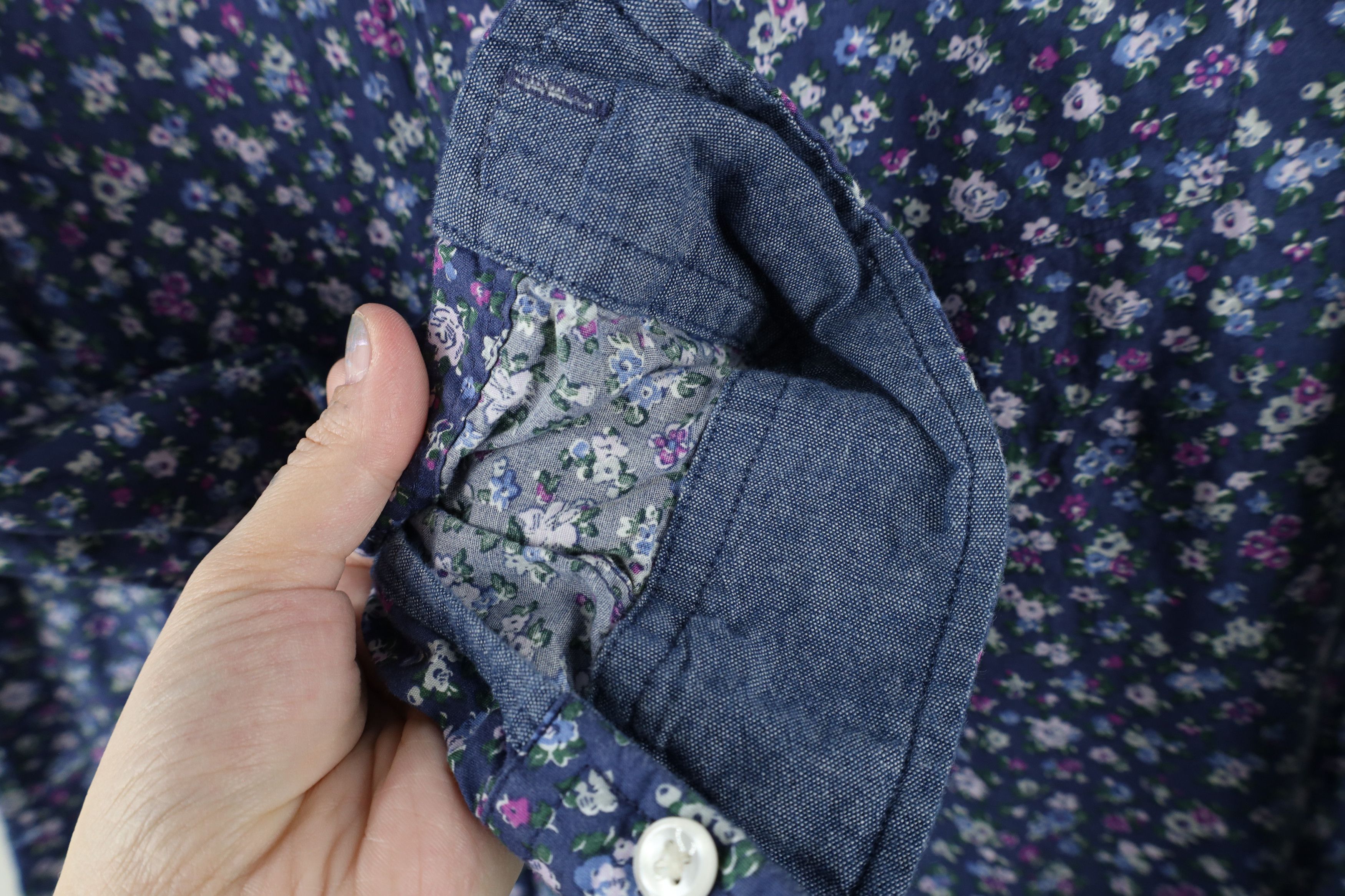 Express × Vintage Express Soft Wash Flower All Over Print Button Down Shirt Size US M / EU 48-50 / 2 - 7 Thumbnail