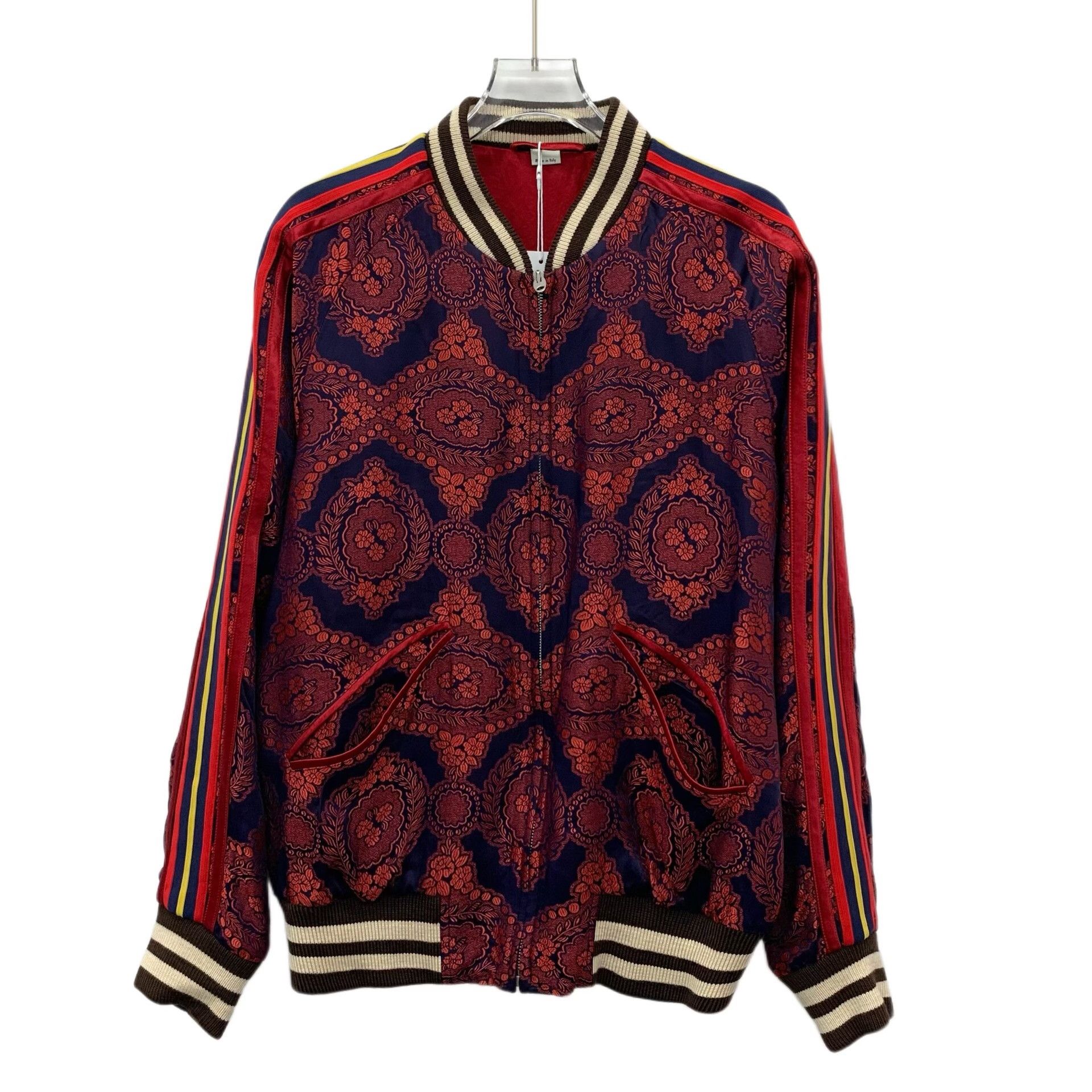 Gucci Gucci Floral Embroidered Red Jacket 44 Women Size L / US 10 / IT 46 - 1 Thumbnail