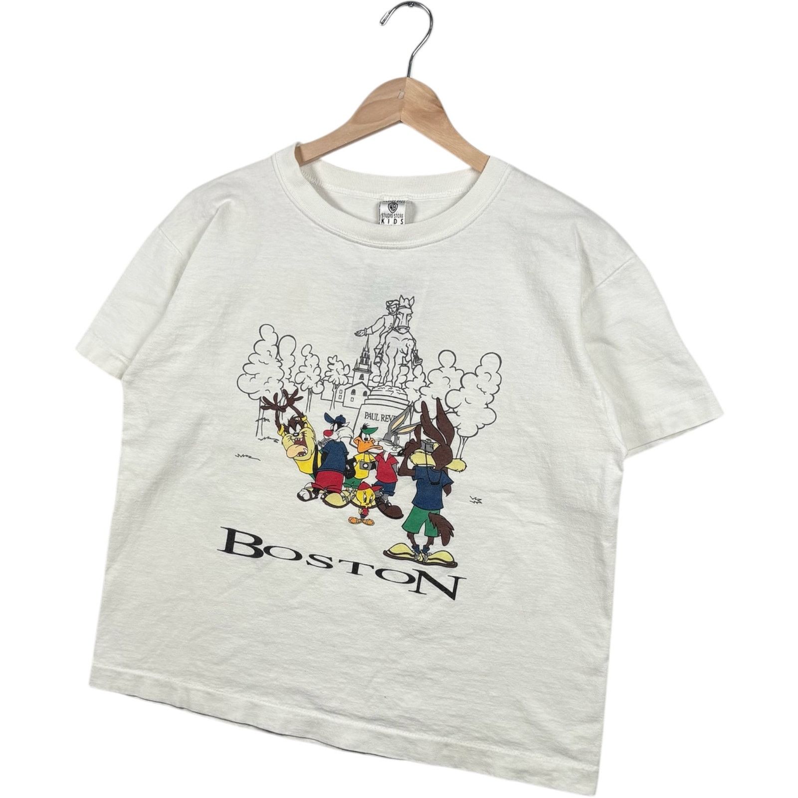 Warner Bros Vintage Youth Looney Tunes Boston Souvenir Tee L Size US S / EU 44-46 / 1 - 3 Thumbnail