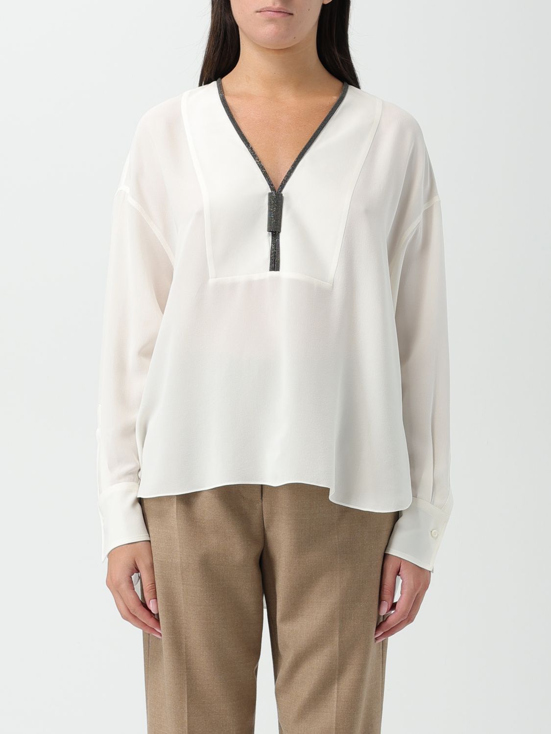 Brunello Cucinelli Sweater Woman White