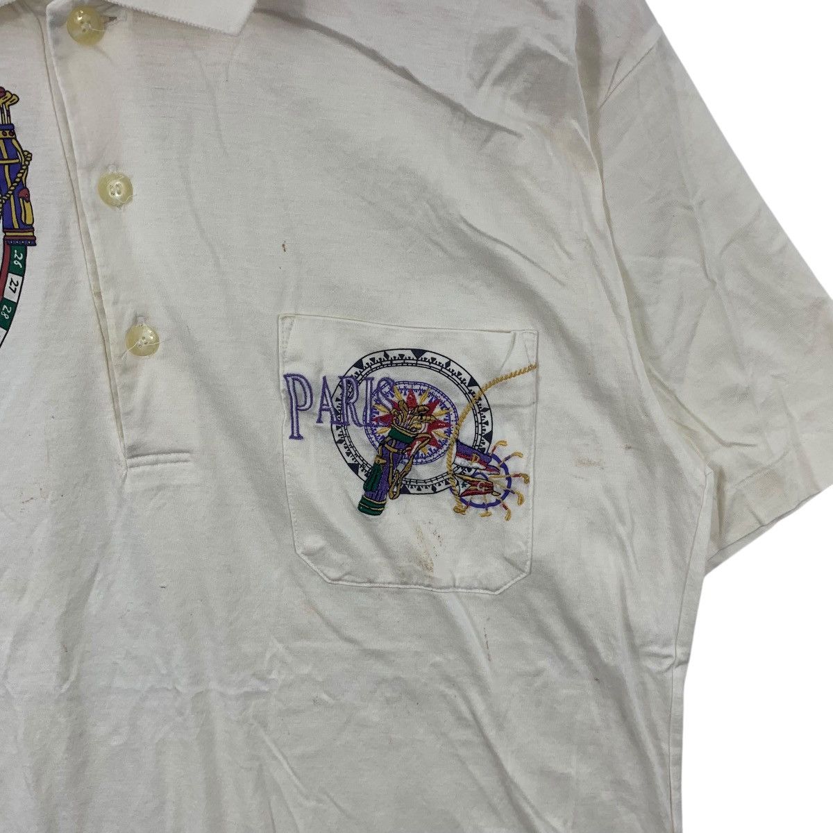 Vintage Vintage PARIS RESORT FASHION Golf Course Polo Tee Shirt Top Size US L / EU 52-54 / 3 - 6 Thumbnail
