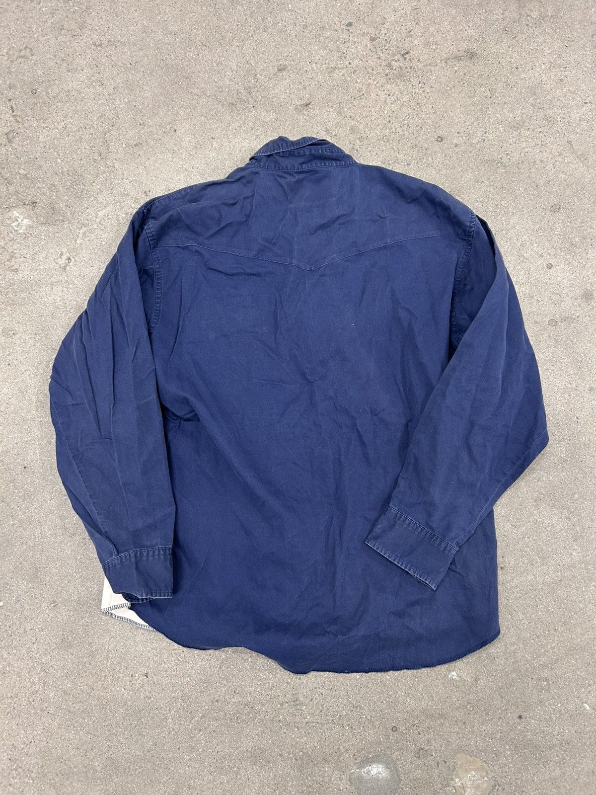 Vintage × Wrangler Vintage wrangler brush popper button shirt Size US L / EU 52-54 / 3 - 4 Thumbnail