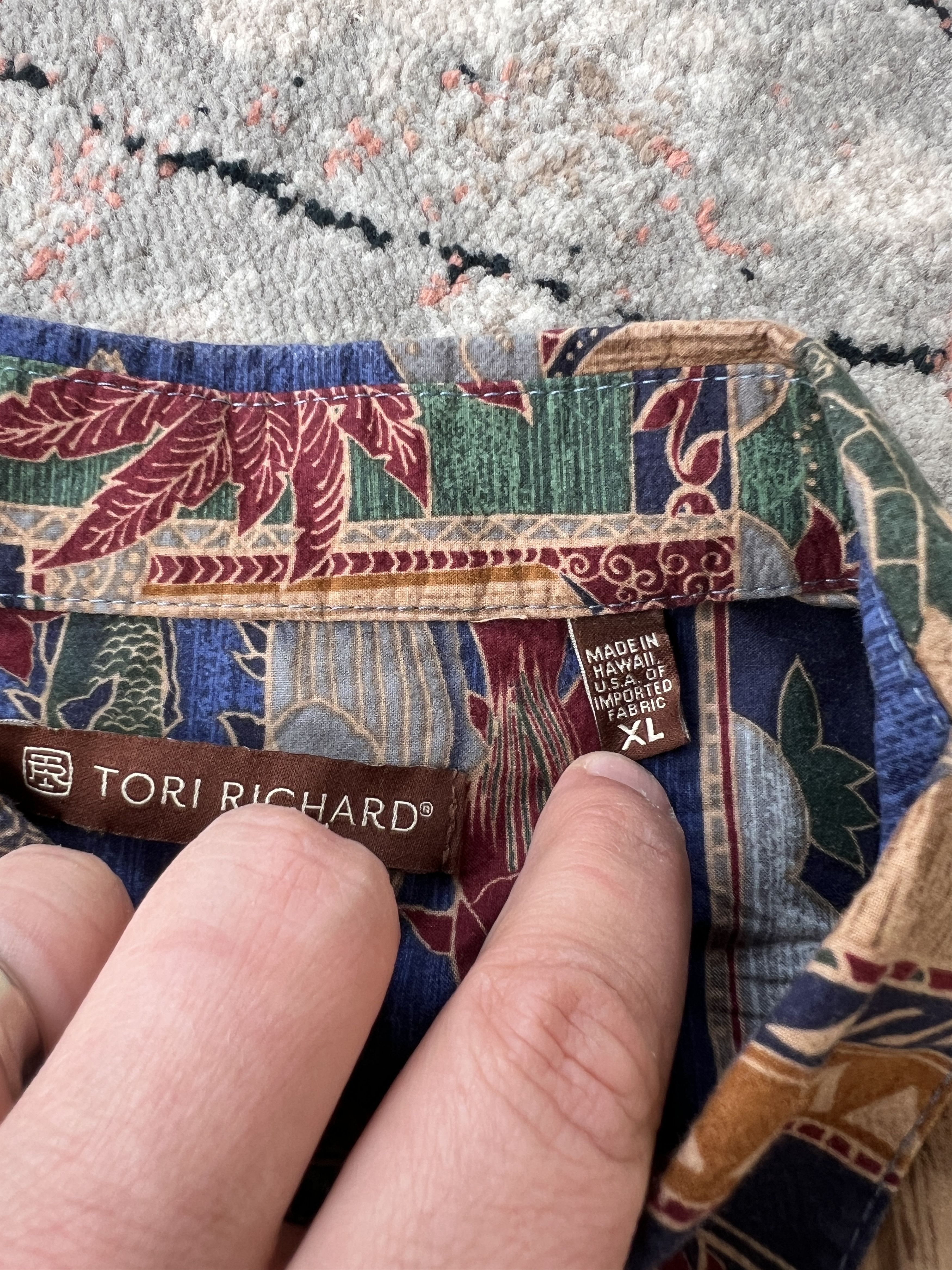 Tori Richard Tori Richard Vintage Shirt Size US XL / EU 56 / 4 - 3 Thumbnail