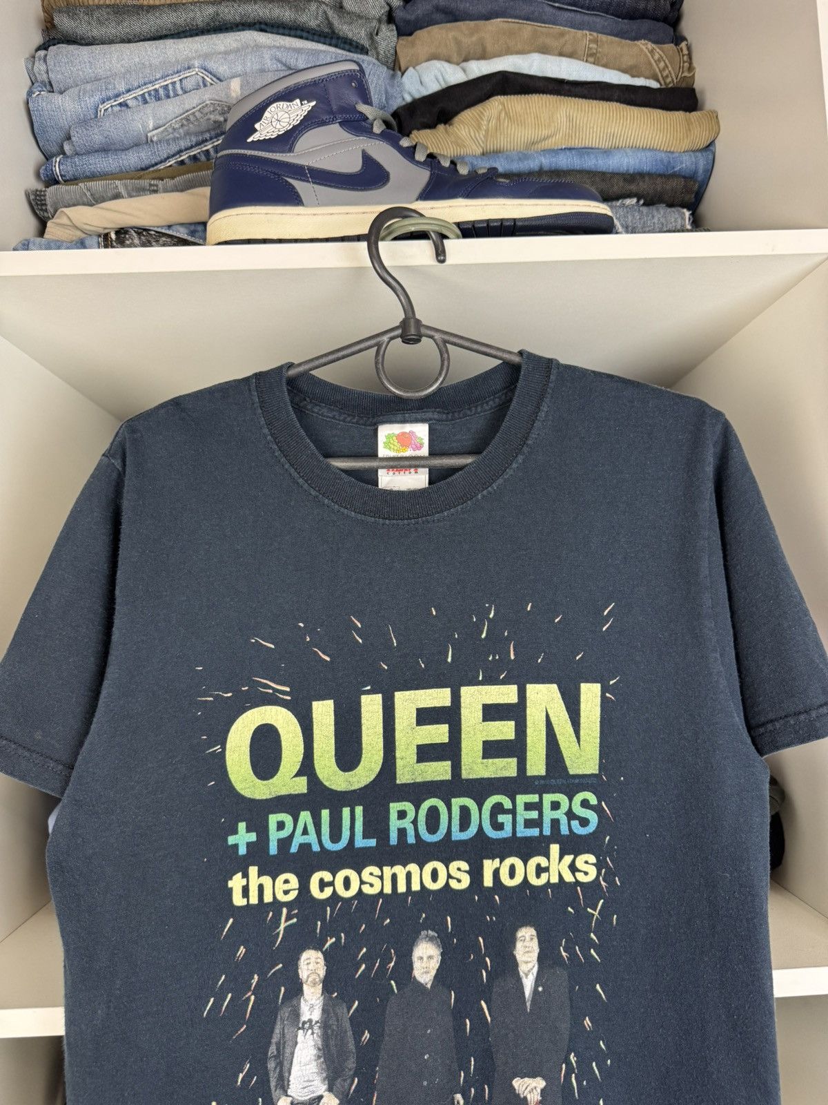 Band Tees Queen + Paul Rodgers The Cosmos Rocks Tour 2008 T-shirt Size US S / EU 44-46 / 1 - 2 Thumbnail