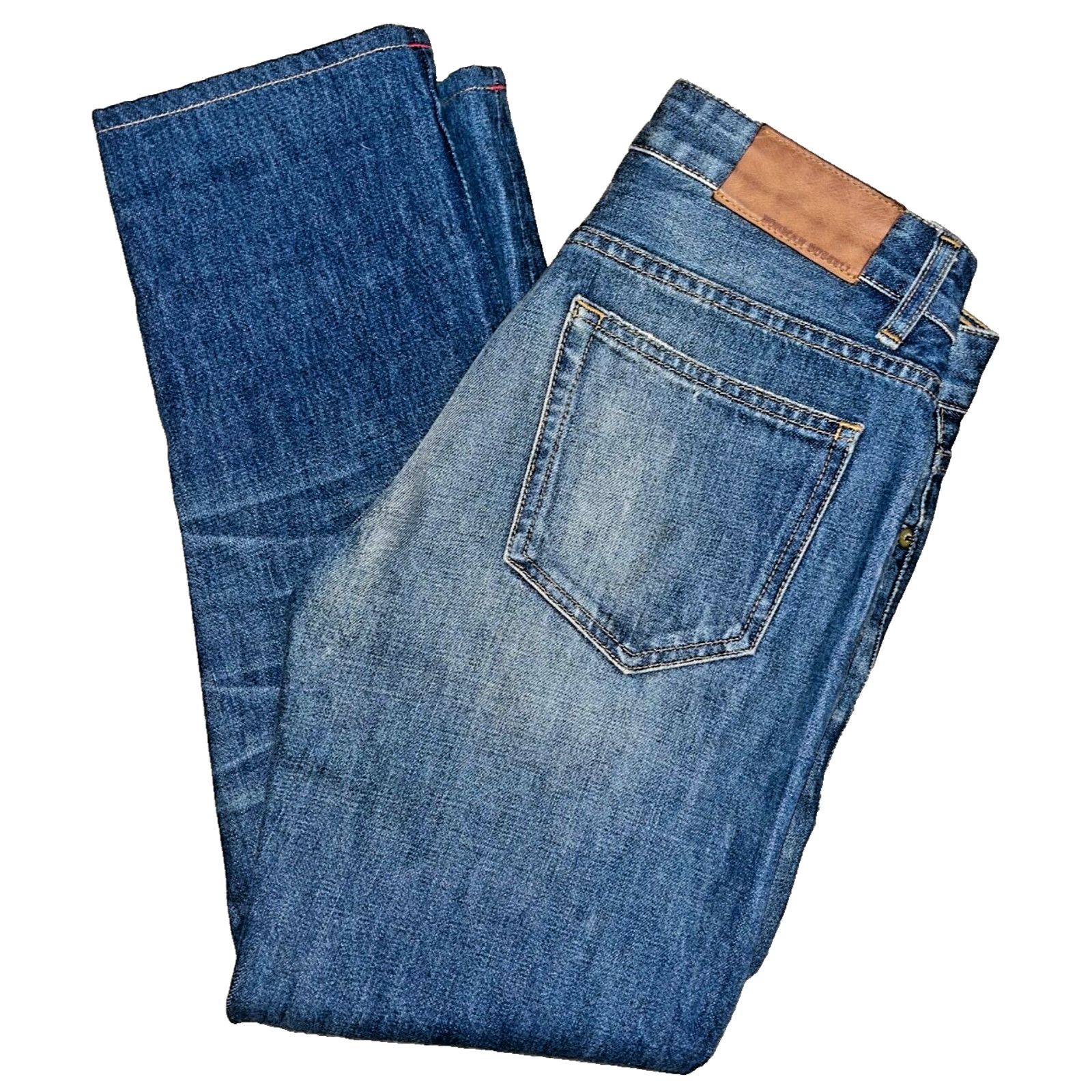 Norman Russell Norman Russell Selvedge Denim Jeans USA Straight Fit 27x28 Size US 27 - 2 Thumbnail