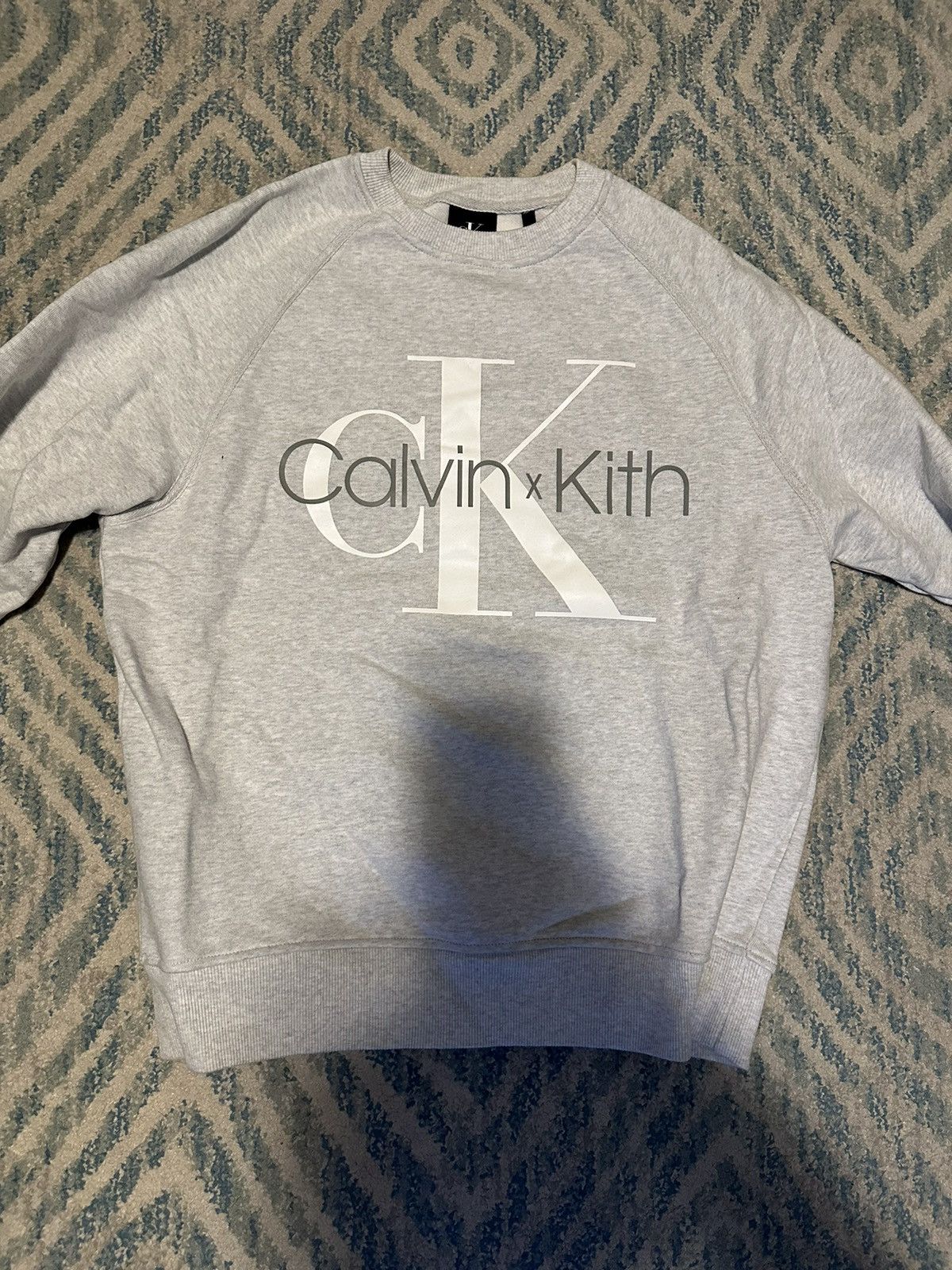 image of Calvin Klein Crewneck in Grey, Men's (Size Medium)