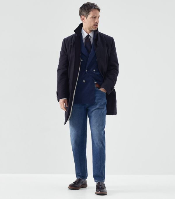 Brunello Cucinelli Jacket in Dark Blue Size US S / EU 44-46 / 1 - 2 Thumbnail