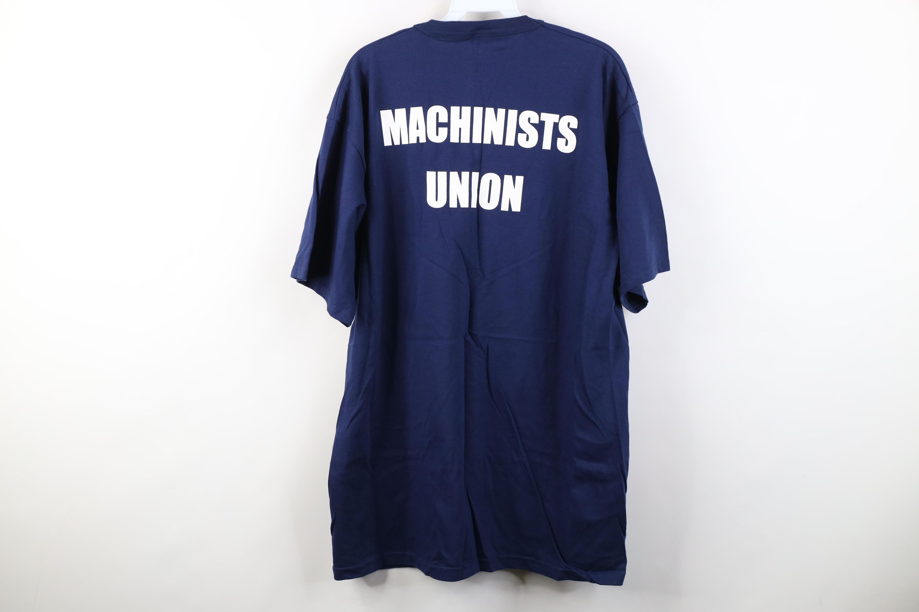 Vintage Deadstock Vintage 90s Machinist Aerospace Union T-Shirt Size US XL / EU 56 / 4 - 13 Thumbnail