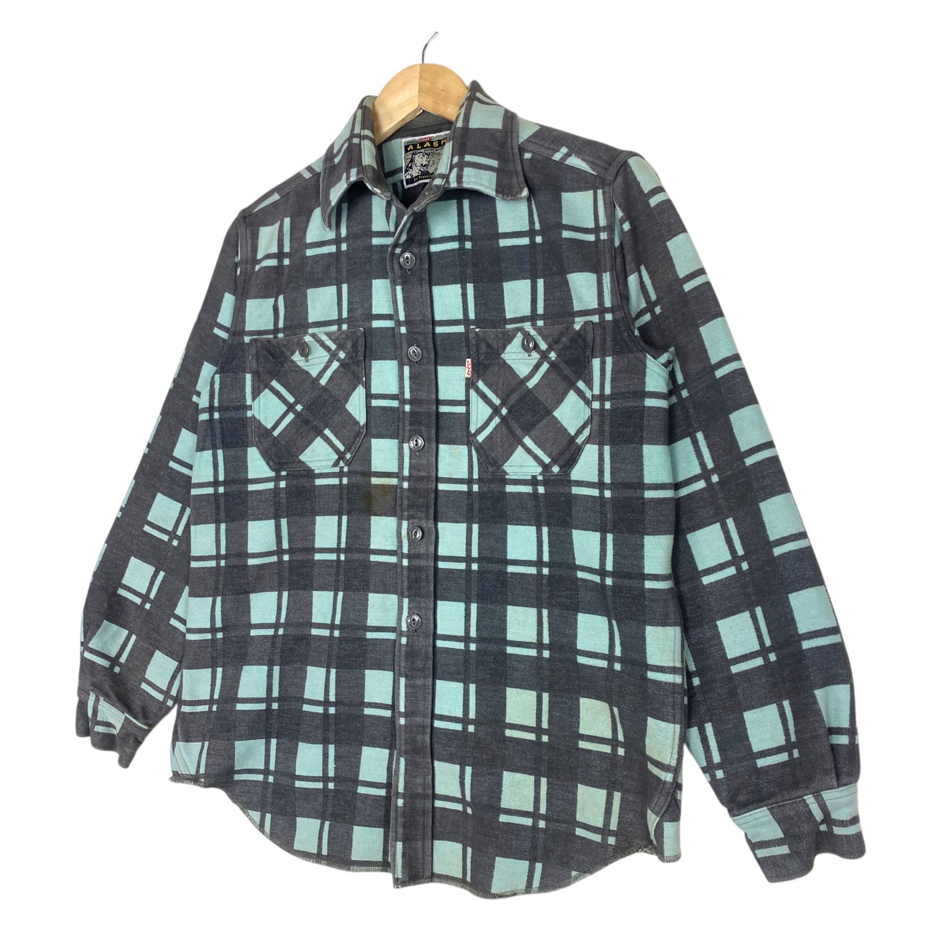 Levi's 💥 LEVI’S ALASKA PLAID HEAVY FLANNEL SHIRT Size US S / EU 44-46 / 1 - 3 Thumbnail