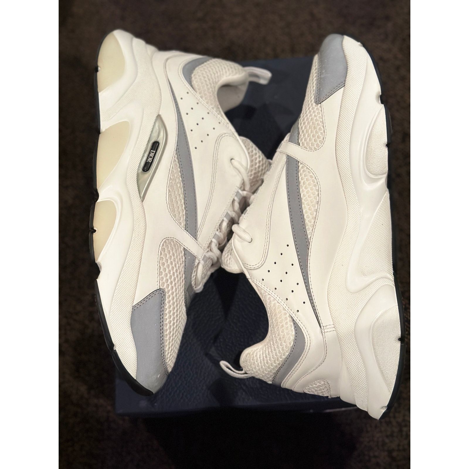 Dior Size 14 - Dior B22 White Sneakers Size US 14 / EU 47 - 2 Thumbnail