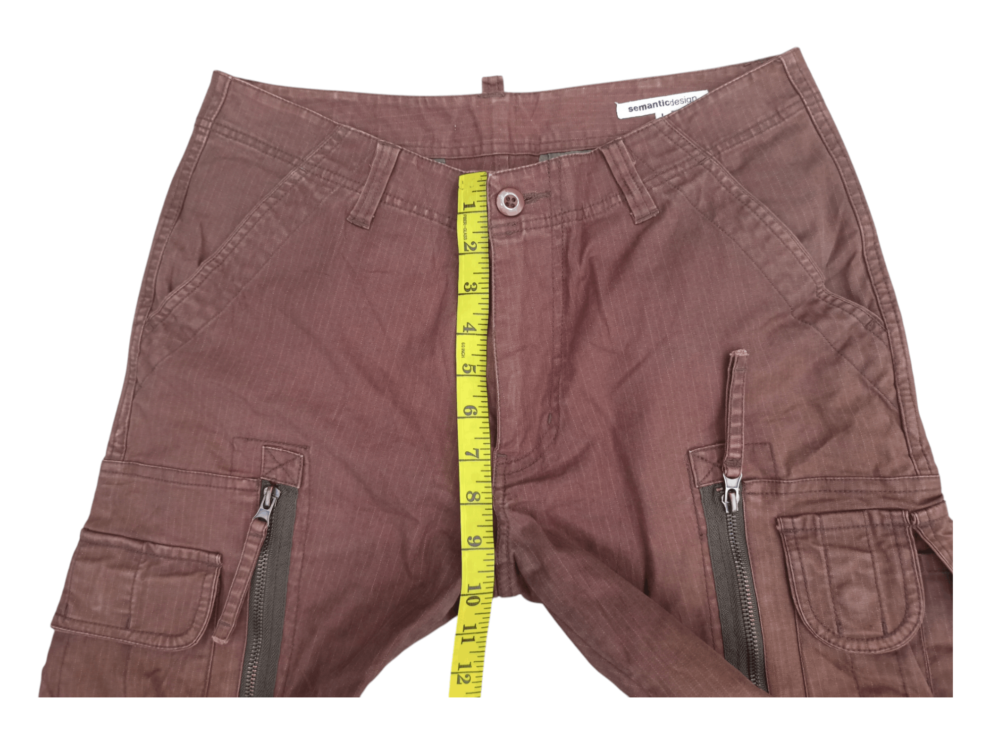 semanticdesign Semantic Design Zipper Pocket Tactical Cargo Short Pants Size US 30 / EU 46 - 19 Thumbnail