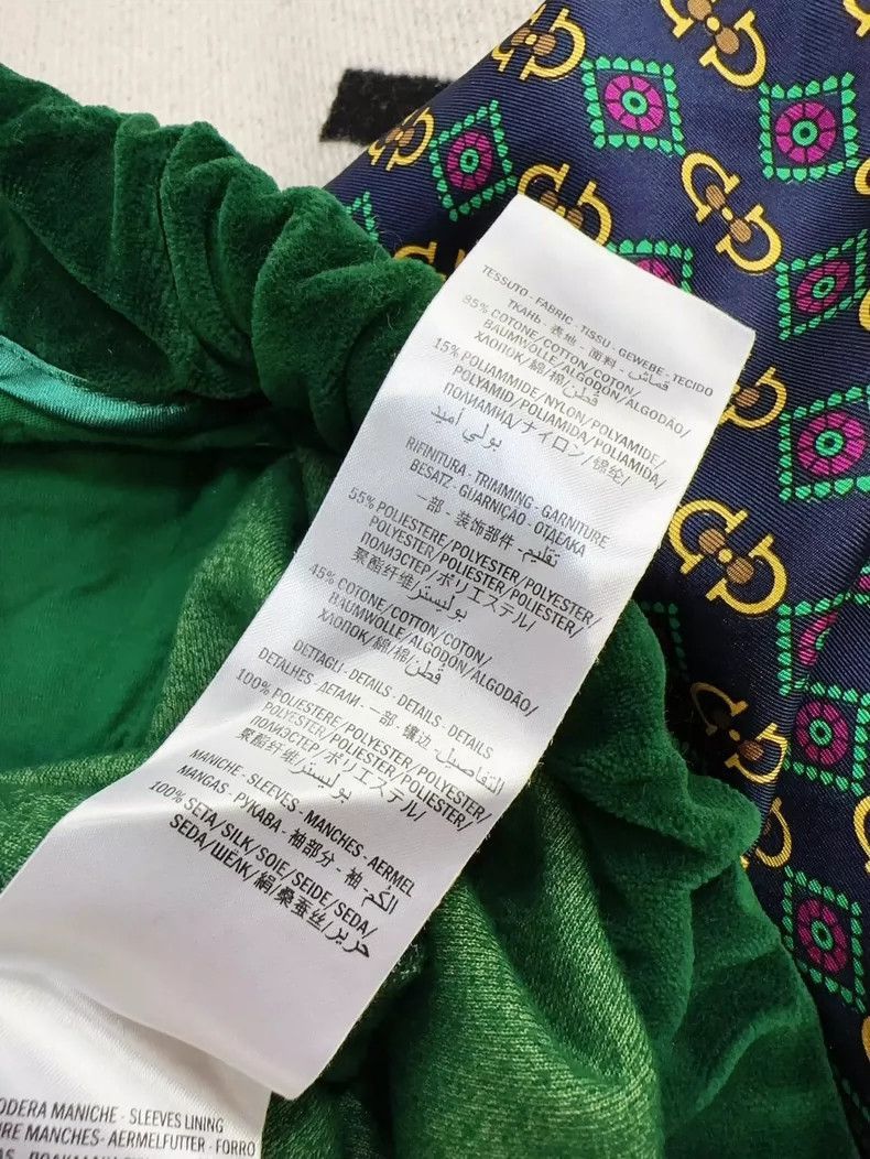 Gucci Gucci Green Velvet Baseball Jacket-2506 Size US XS / EU 42 / 0 - 6 Thumbnail