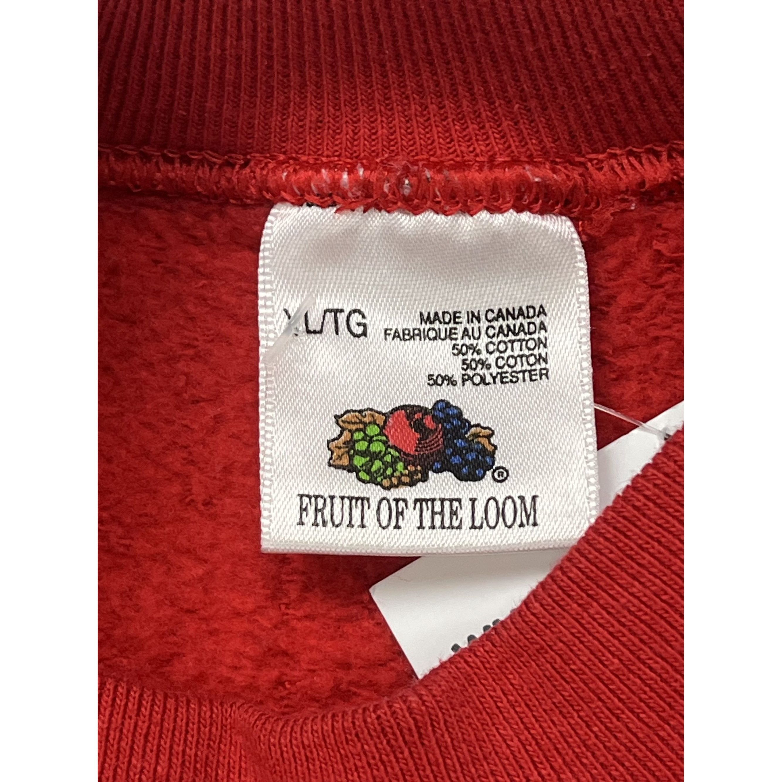 Fruit Of The Loom Vintage 90s Let it snow Cute Teddy Crewneck Size XL / US 12-14 / IT 48-50 - 3 Thumbnail