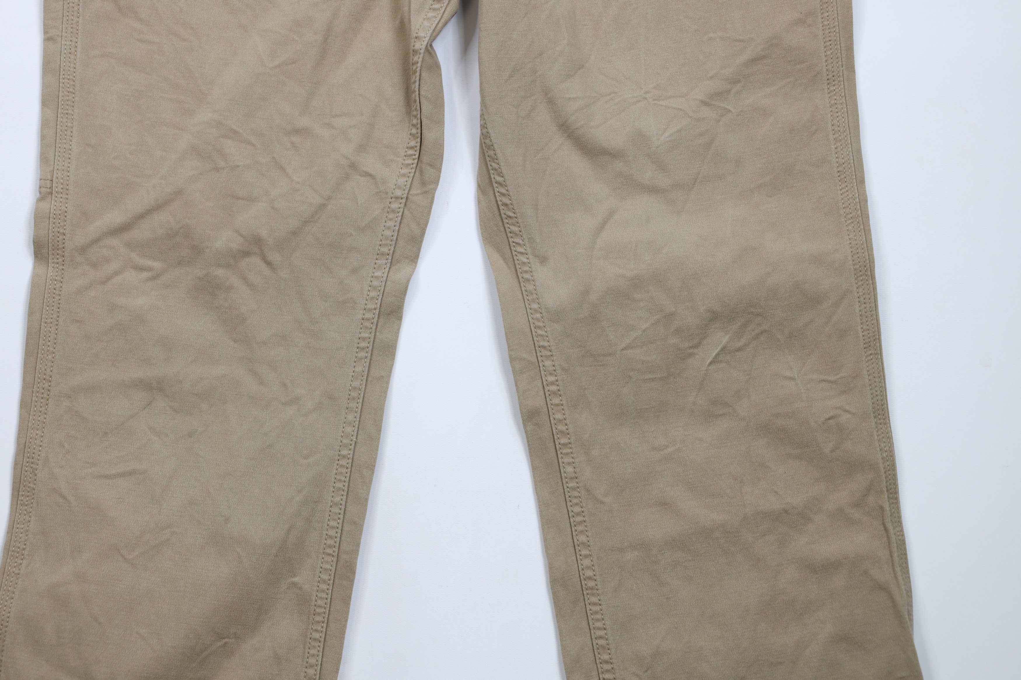 Carhartt × Vintage Vintage Carhartt Relaxed Wide Leg Canvas Pants Beige Brown Size US 36 / EU 52 - 3 Thumbnail